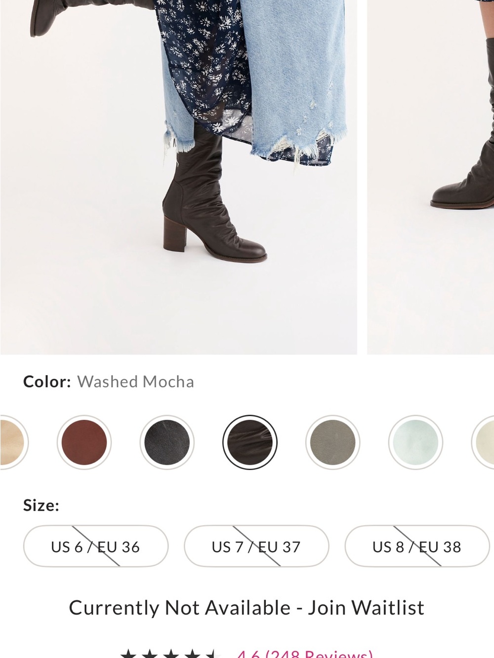 Free people Elle block boots